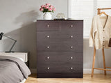 Brown particleboard with a textured melamine finish, 66*40*111cm, 42 drawer cabinet, matte gold 73782149