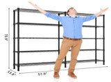 58''W Adjustable Storage Shelves 1500LBS NSF Wire Shelving Unit 5 Tier Metal Shelving for Storage 27764332