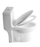 1.28 GPF Single-flush One Piece Toilet,Button on the Tank top, Water-Saving Elongated Comfort Height W3192P277907