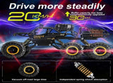 2026 2 Batteries 110 46cm Rock Crawler Rechargeable Off Road Truck 6WD , Metal Shell LED Headlights 18308485