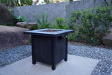 25" H Outdoor Patio Propane Gas Fire Pit Table - 50,000 BTU High-temperature-resistant carving W2691P231674