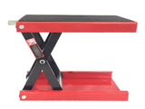 1100lbs Steel Adjustable Scissor Lift for Motorcycles Red 30652142