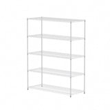 ZNTS 5 tiers of heavy-duty adjustable shelving and racking with a 300 lb. weight capacity per wire shelf W1668P162574
