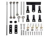 Adjustable Dual Side Mounted 4V Carburetor Linkage Kit Fit for Tunnel Ram Applications 75881136