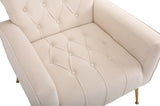 Modern Accent Chair with Ottoman, Comfy Armchair for Living Room, Bedroom, Apartment, Office W136192197