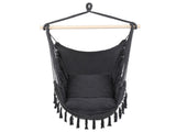 1.5*1.2m Tassel Plus Pillow Hanging Chair Gray 52596899