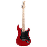 ZNTS ST Stylish Electric Guitar with Black Pickguard Red 07478467