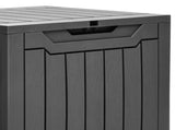 31 Gallon Outdoor Resin Deck Box, Waterproof Storage Box, Lockable, Black 54672533