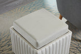 18 Inch Wide Contemporary Square CubeStorage Ottoman Bench, Storage Bench with coffee tray,coffee W2082130356