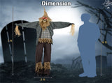 7ft Life-Size Animated Halloween Scarecrow - Sound-Activated 28912663