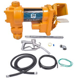 ZNTS 20GPM 12V Fuel Transfer Pump with Nozzle Kit for Transfer of Gasoline Diesel Fuel 23359108