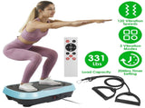 Vibration Exercise Machine With Resistant Bands Remote Control Whole Body Vibration Platform Workout 86340703