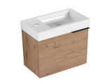 18'' Floating Wall-Mounted Bathroom Vanity with White Resin Sink & Soft-Close Cabinet Door W999P180170