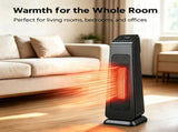23" 1500W Portable Electric Heater with 3 Heat Settings, 70&deg Oscillation, Timer, Remote Control, 62390629