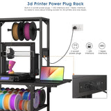 3D Printer Stand, Heavy Duty 3D Printer Table Stand with Filament Storage Rack, T-Shaped Spools 00837122