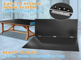 7*4ft Black Mid-Size Ping Pong Conversion Top Foldable & Portable Table Tennis Table Top for Indoor W1408P310184