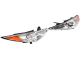 For 2011-2014 Hyundai Sonata Pair Chrome Housing Amber Corner Projector LH RH 11889776