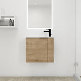 Bathroom Vanity with Sink 22 Inch for Small Bathroom,Floating Bathroom Vanity with Soft Close W99968770