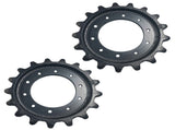 2X Drive Sprockets 17 Teeth Replacement for John Deere 319D 319E 323D 323E 325G 329D T370852 91785470