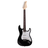 ZNTS Rosewood Fingerboard Electric Guitar Black w/ White 97563355