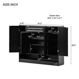 ON-TREND Sleek and Modern Shoe Cabinet Adjustable Shelves, Minimalist Shoe Storage Organizer WF304415AAB