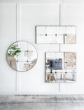 21x47" Traditional Decor Style Rectangle Antique Glass Wall Mirror, Wall Decor for for Bathroom W2078126445