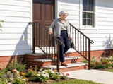 Outdoor 3 Level Iron Handrail Copper 60429140