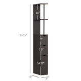 Bathroom Storage Cabinet-Brown 73241471