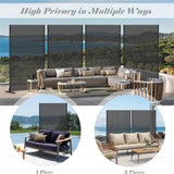 Metal Privacy Screen, Freestanding Outdoor Indoor Divider, Decorative Privacy Screen Panels for W1859P145842