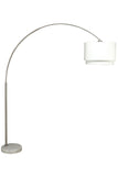 ZNTS 81"H DOUBLE SHADE MARBLE BASE FLOOR LAMP B080107035