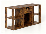 Cube Bookcase with Storage Drawer, Engineered Wood Open Cubby Organizer, 330 LBS Total Capacity 95985177
