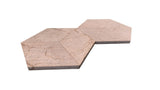 Hexagon Gold Yellow Beige Marble,natural marble, for wall,FS textured finished, 3D fluted marble, W1696P262336