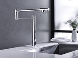 Pot shaped filler folding kitchen faucet with extended handle 18951448