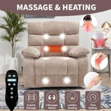 Lift Recliner Chair Heat Massage Dual Motor Infinite Position Up to 350 LBS Large Electric Power W3224P288641