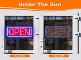 LED Neon Open Sign, Dimmable Business Store Front Light Sign with Controller & Hanging Chain, 85496558