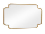 Lexington Modern Bedroom Mirror in Beige with Sculpted Frame and Gold Accents B009P450612