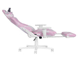 TS87 Pink COW Series Gaming Chair with Footrest B031P369374