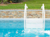 85*68*198cm PE Swimming Pool Escalator White 93765425