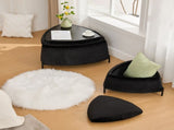 29.9"Wide 2 - Piece Upholstered Storage Ottoman Set Footrest Shoe Changing Stool with Metal W3098P296987