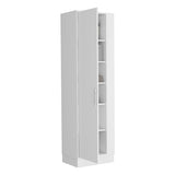 Storage Cabinet Manika, One Door and Shelves, White Finish B092123124
