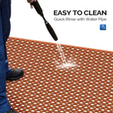 Red Rubber Floor Mat 90x150x1 cm Anti-Fatigue & Durable 62612919