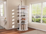 Rotating Shoe Rack Tower, 6-Tier Spinning Shoe Rack, Free Standing 360&deg Revolving Shoe Organizer, W2699P270163