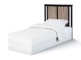 Connelly Mini Crib With Mattress Pad Black/Vintage Walnut B022P204868