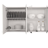 Yuma 150" Wall Cabinet, Two Close Cabinets, Two Open Shelves B128P148995