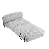 Latina Indoor Foldbable Bean Bag Lounge chair, Light Gray N775P265519G