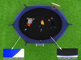 10FT Trampoline for Kids, Basketball Hoop and Ladder, Outdoor Kids Trampoline with Safety K1163P147163