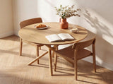 37.4 Inch Round Dining Table for 4-6 People, Cross X Metal Leg Kitchen Dinner Table with Adjustable 70685521