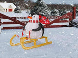 2.2FT Lighted Penguin Riding Sleigh Christmas Decorations, Pre-lit Holiday Decor with 130 Warm White 67325185