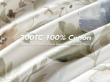 6PCS Cal King Cotton Sateen Print Oversized Comforter Set B035P341177