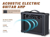 KMA102 41In Basswood Panel Matte Edging Folk Guitar with 15W Amplifier Bag Tuner and other 31095151